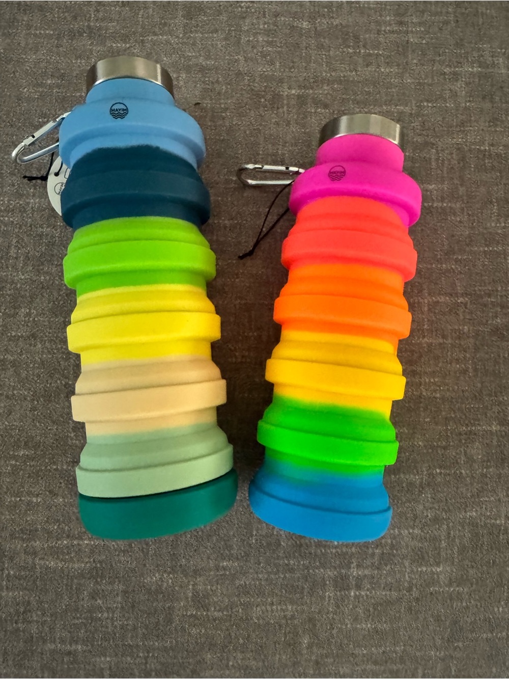 NWOT FP Movement Collapsable Silicone Travel Bottles (Set of 2) - Picture 2 of 2